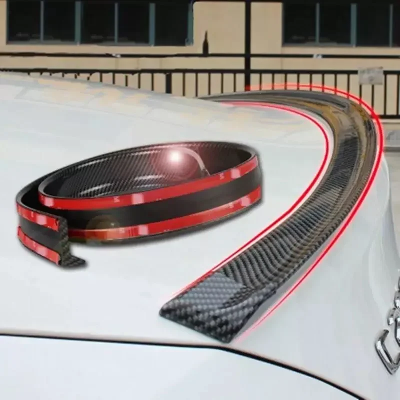 5D Carbon Fiber Cars Spoilers Styling DIY Spoiler Wing Sport Rear Spoiler Car Styling Refit Spoiler Universal  1.5m Length