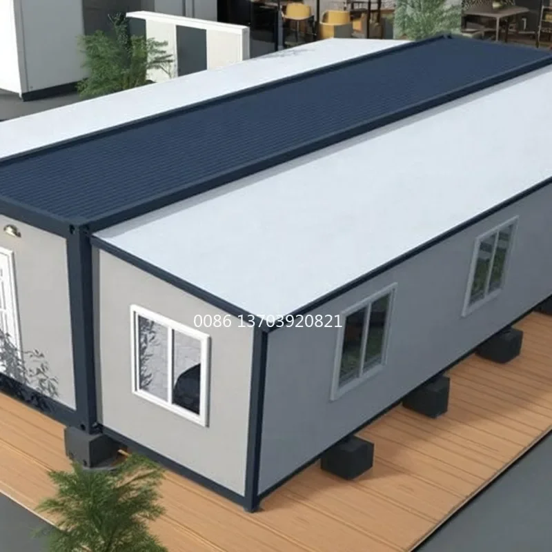 20ft & 40ft Anti-Corrosion Expandable Container Home with Steel Sandwich Panel Material for House Office Hotel Kiosk Toilet Use