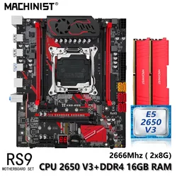 MACHINIST RS9 X99 Motherboard With Kit Xeon E5 2650 V3 CPU 2x8GB=16GB DDR4 2666Mhz RAM Memory LGA 2011-3 Combo ATX NVME M.2