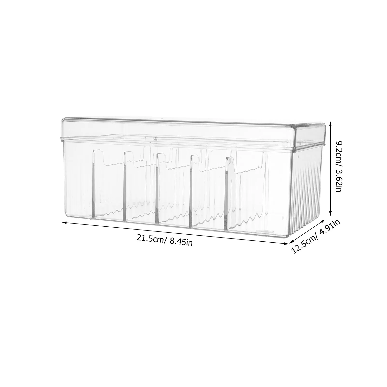 Transparent Business Card Organizer Box Flip Lid Compact Desktop Storage Box Multi-Function Greeting Card Holder Office Use