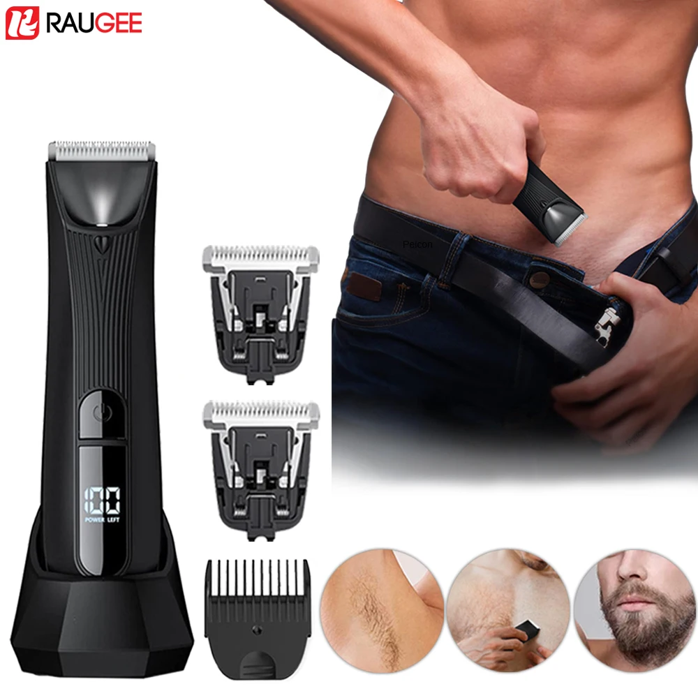 Epilator  Body Trimmer For Men Painless Rechargeable Shaver For Sensitive Areas Bikini Armprt IPX7 Electirc Body Hair Trimmer