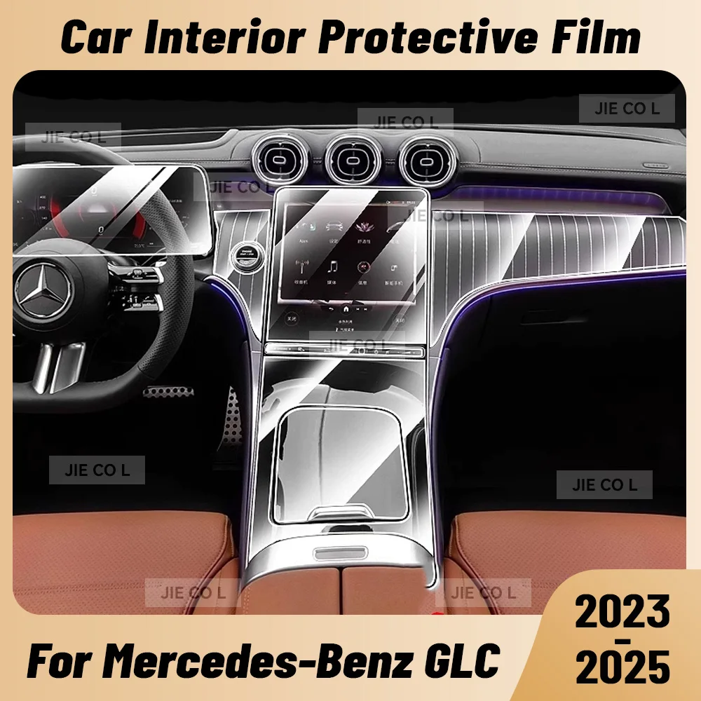 

Anti-scratch Car Interior Center Console Media Dashboard Navigation TPU Protector Film For Mercedes Benz GLC 2024 2025