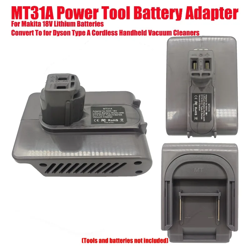 

Power Tool Battery Adapter MT31A for Makita 18V Lithium Batteries Convert To for Dyson Type A Cordless Handheld Vacuum Cleaners