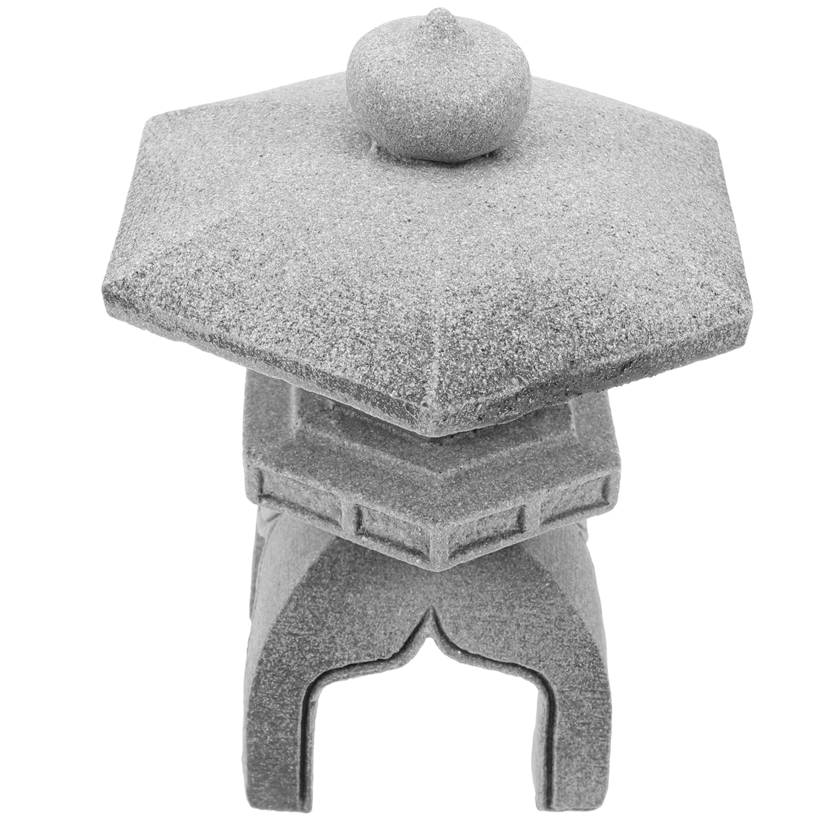 

Stone Lantern Garden naments Realistic Pagoda Pagoda Statue Gardening nament Statue Decorations Tabletop Small Fish TankGarden
