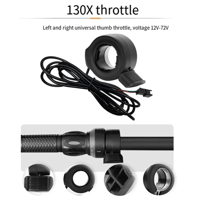 

AA60-24V 36V 48V 30A Brushless Controller T5S Meter LCD Display+130X Throttle Kit For Electric Scooter E-Bike Repair Kit