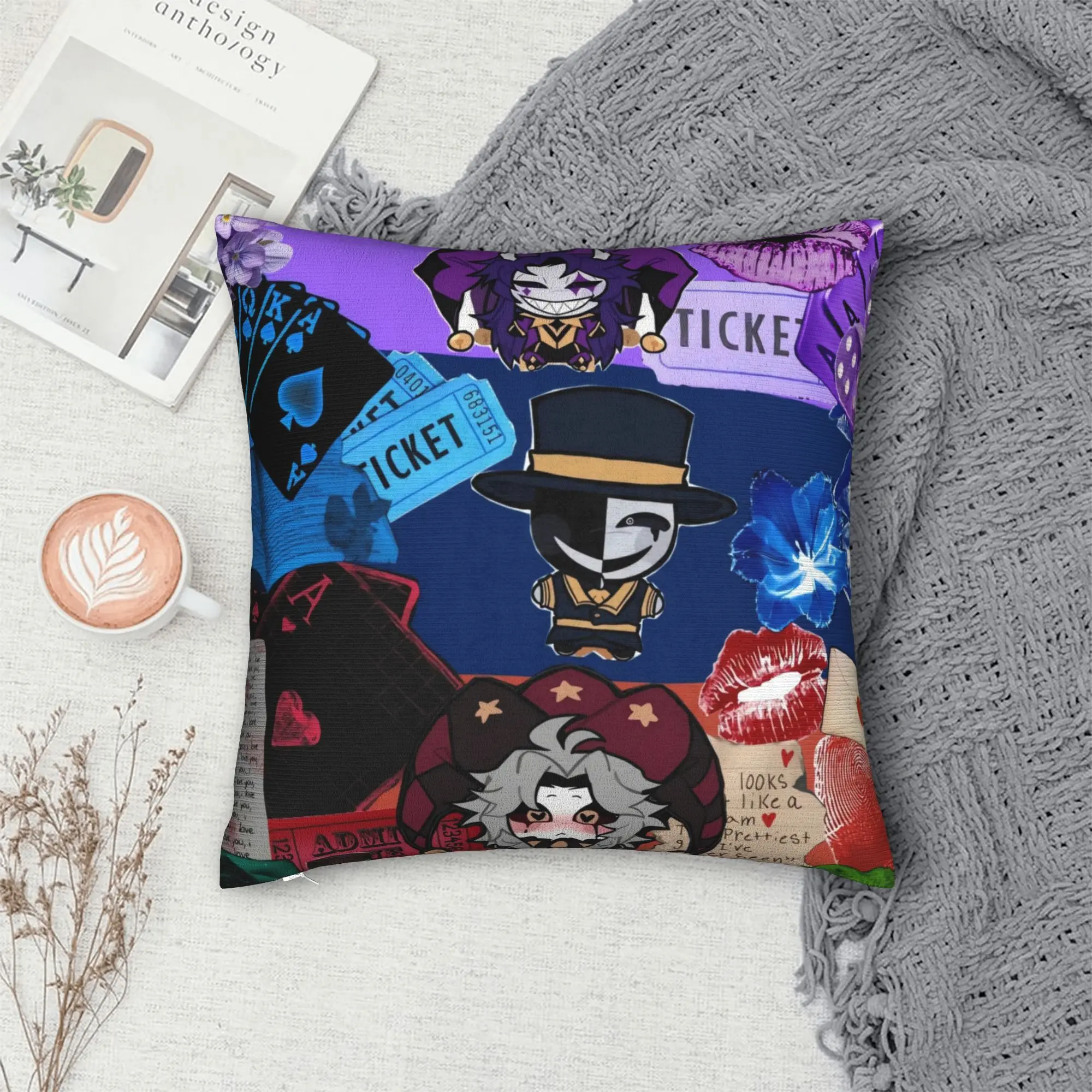 The Freak Circus Pillow Case  Comfy Pillow Cover Funny Pillowcases For Living Room Bed Chair
