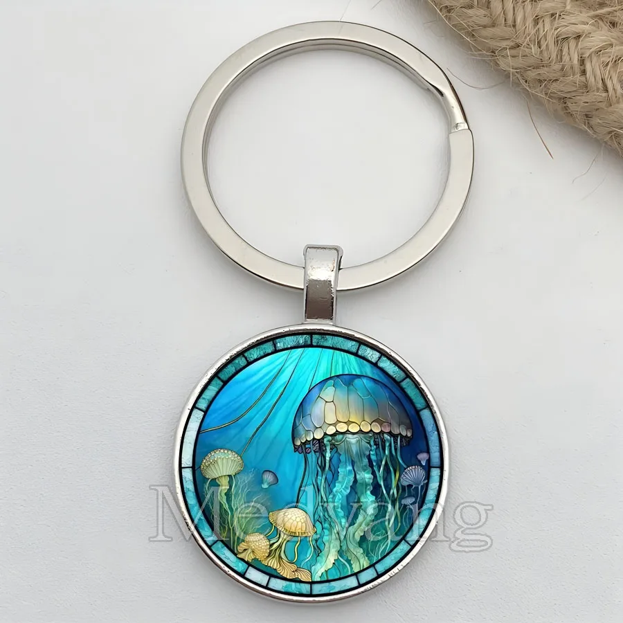 سلسلة مفاتيح رائعة على شكل سلحفاة ملونة على شكل سلحفاة بحرية صور زجاجية كيرينغ هدية للأصدقاء بالجملة من الهدايا التذكارية للحيوانات البحرية