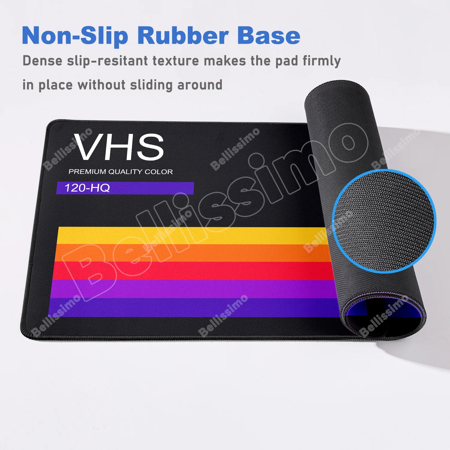 ألعاب الكمبيوتر الحصير VHS مسند الماوس كبير ريترو ستايل حصيرة مكتبية حامي لوحة ماوس الألعاب Xxl مكتب ديكور للطاولات لوحة المفاتيح وسادة طويلة #4