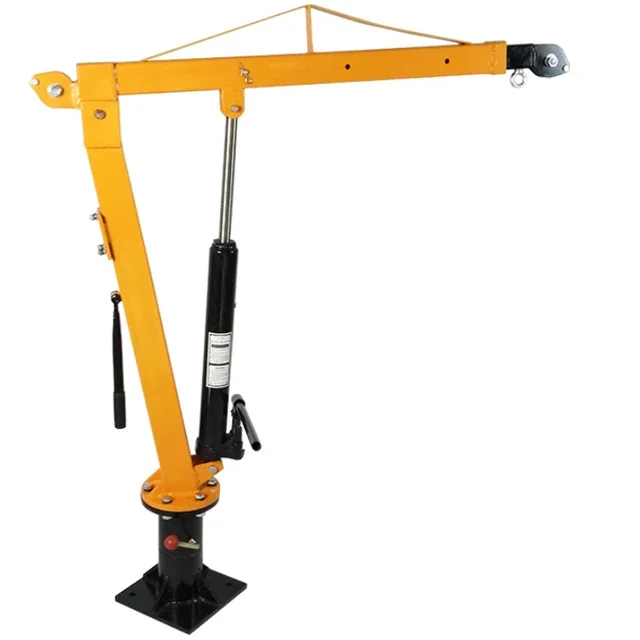 Mini Pickup Truck Crane 500kg 3000lb Electric Winch DC 12V, Portable for on-board use, Industrial and Household Use