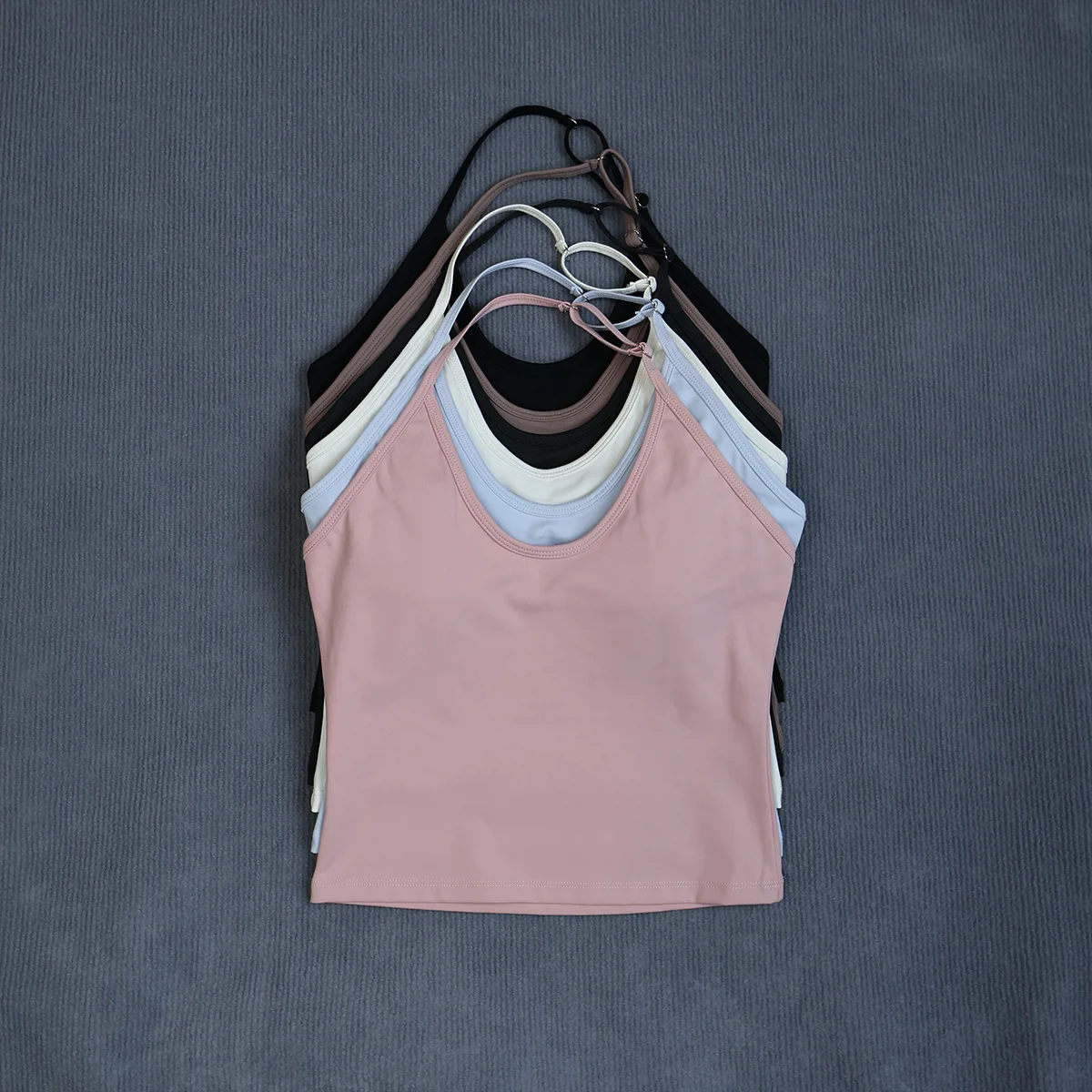 Ctenkevet Damen Rückenfreies Schnelltrocknendes Sport-Tanktop Ärmellos Stoßdämpfendes Support-Oberteil für Laufen Fitness-Radfahren – Detail 25