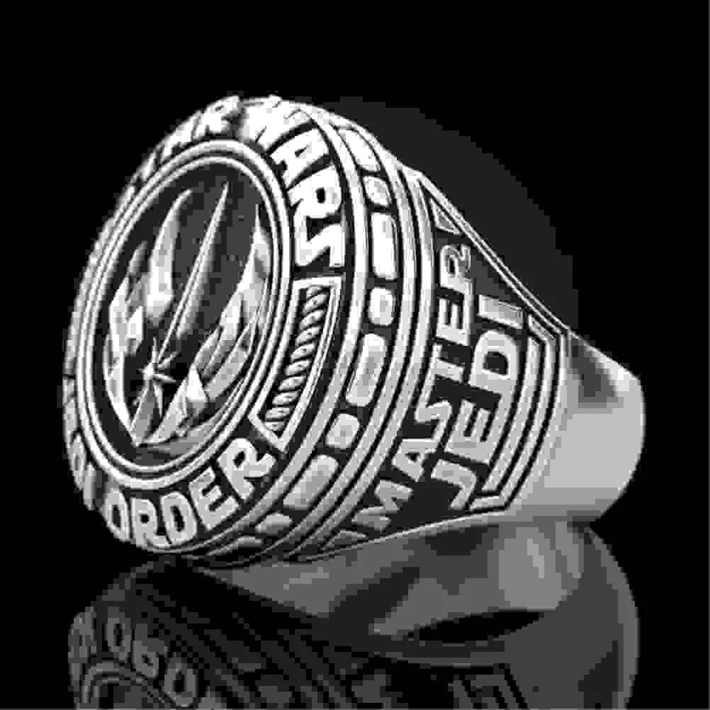Fashionable and Popular Exquisite Simple Retro Domineering Master Warrior Ring Men\'s Niche Party Jewelry Accessories