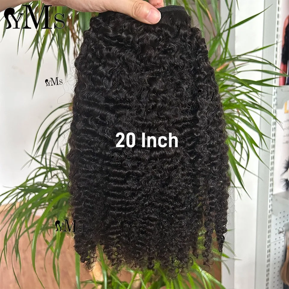 Burmese Kinky Curly Human Hair Bundles Deals YMS Vietnamese Virgin Human Hair Weft Weave Raw Hair Bundle For Women Wholesale