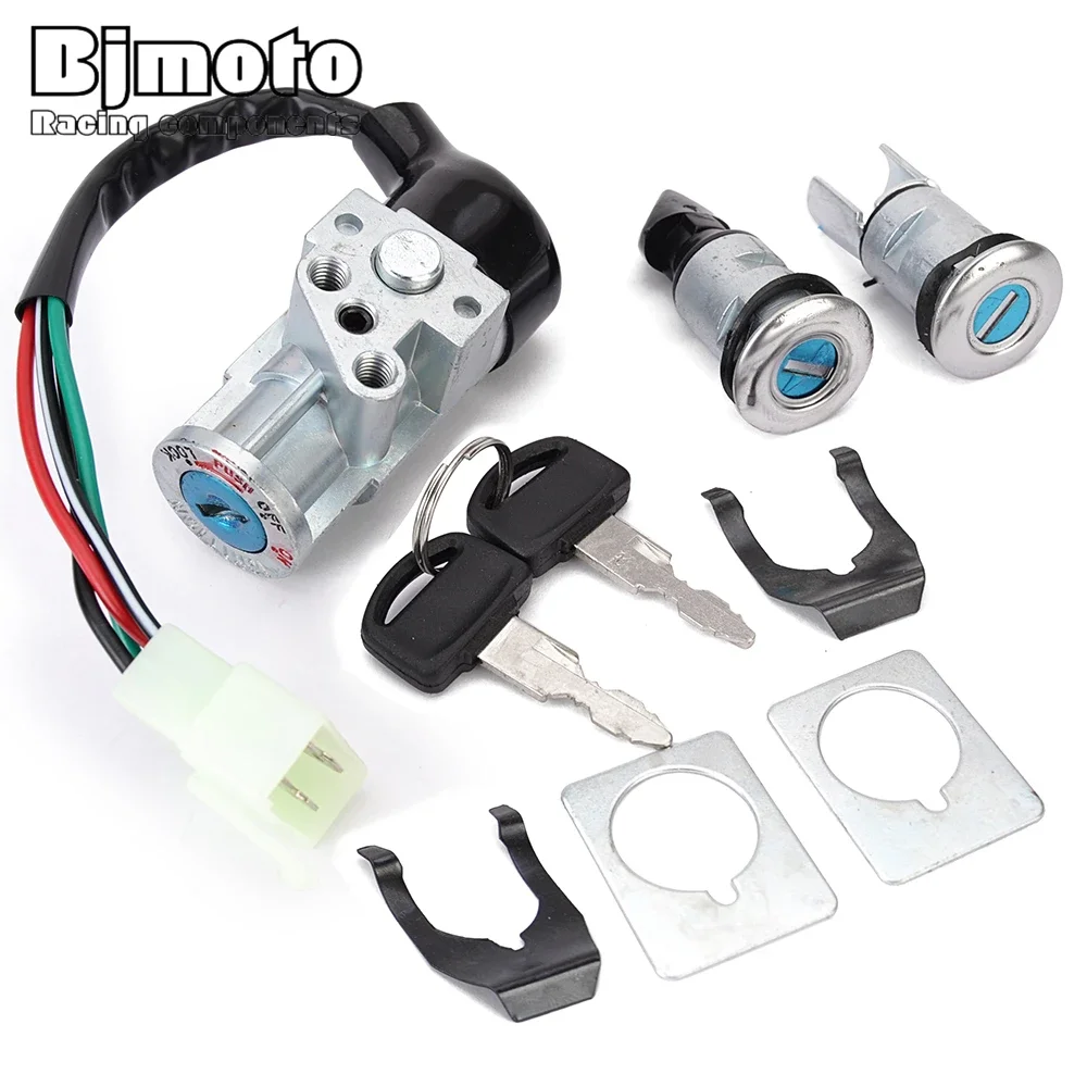 35010-KVJ-840 Juego de bloqueo de llave de interruptor de encendido de motocicleta para Honda CH80 Elite 1985-2007 tapa de combustible