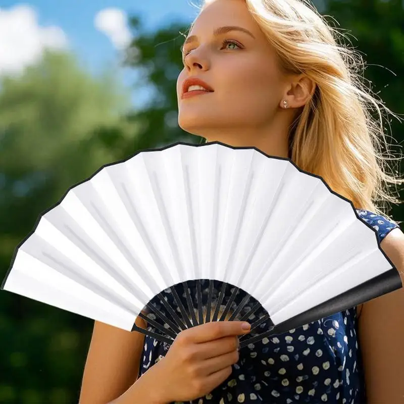 Zijden Fans Handheld Traditionele Hand Papieren Fan Opvouwbare Handheld Traditionele Creatieve Dansrekwisieten Voor Party Dance Craft