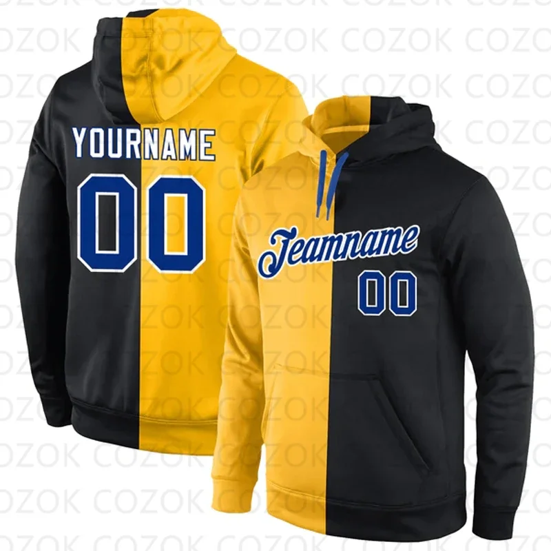 

Customized Hoodie Black splice Colour Jersey 3D Printed Unisex Pullovers Hoodie Casual Sweatshirts