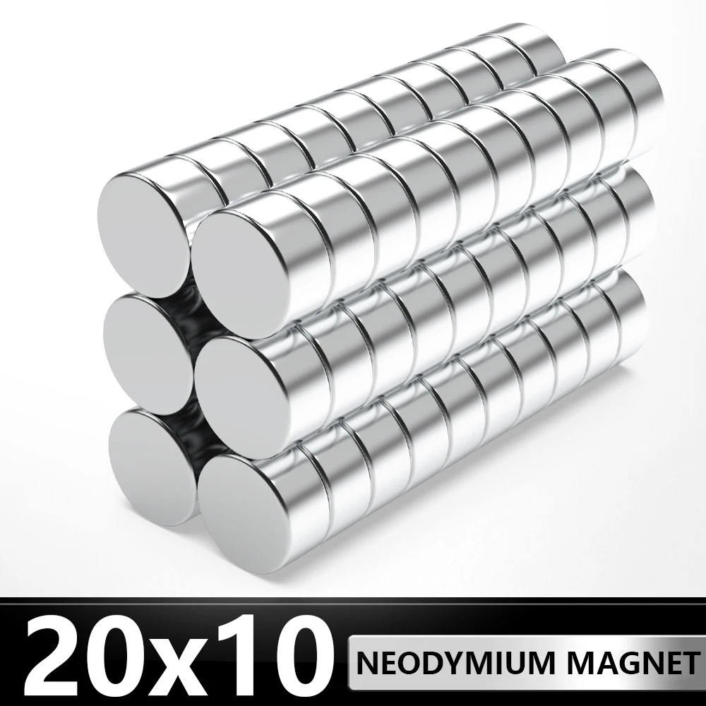 1/2/5/10Pcs Round Magnet 20x10 MM  N35 Neodymium magnet Permanent Magnet Neodymium Iron Boron Supermagnetic  Neodymium Magnet