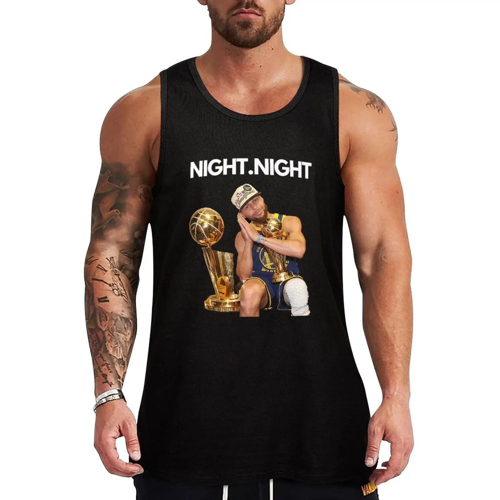 

night night Tank Top men gym mens designer clothes summer clothes man 2025 Working vest
