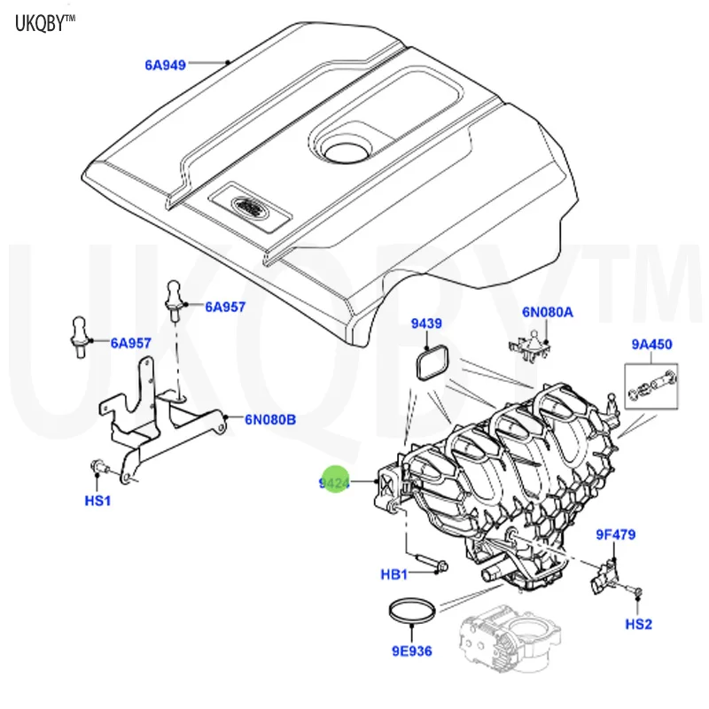 La nd Ro ve r second-generation Freelander 2006-2014 LR025405 manifold assembly - inlet