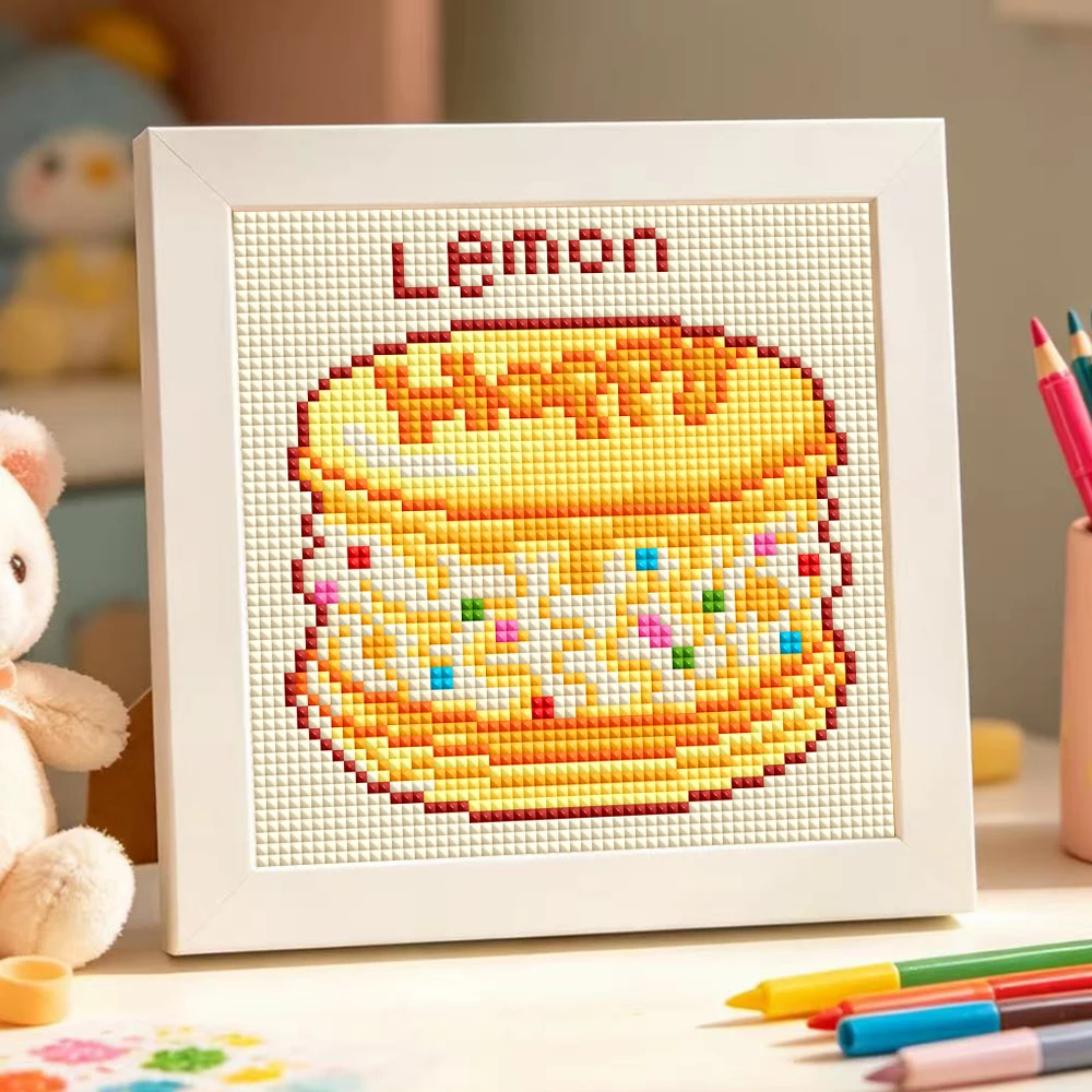 HOMFUN New Cute Diamond Painting "Cute Dessert Cake" Full Square Resin Drill Diy 5d Diamond Embroidery Picture Rhinestone Art - view 5