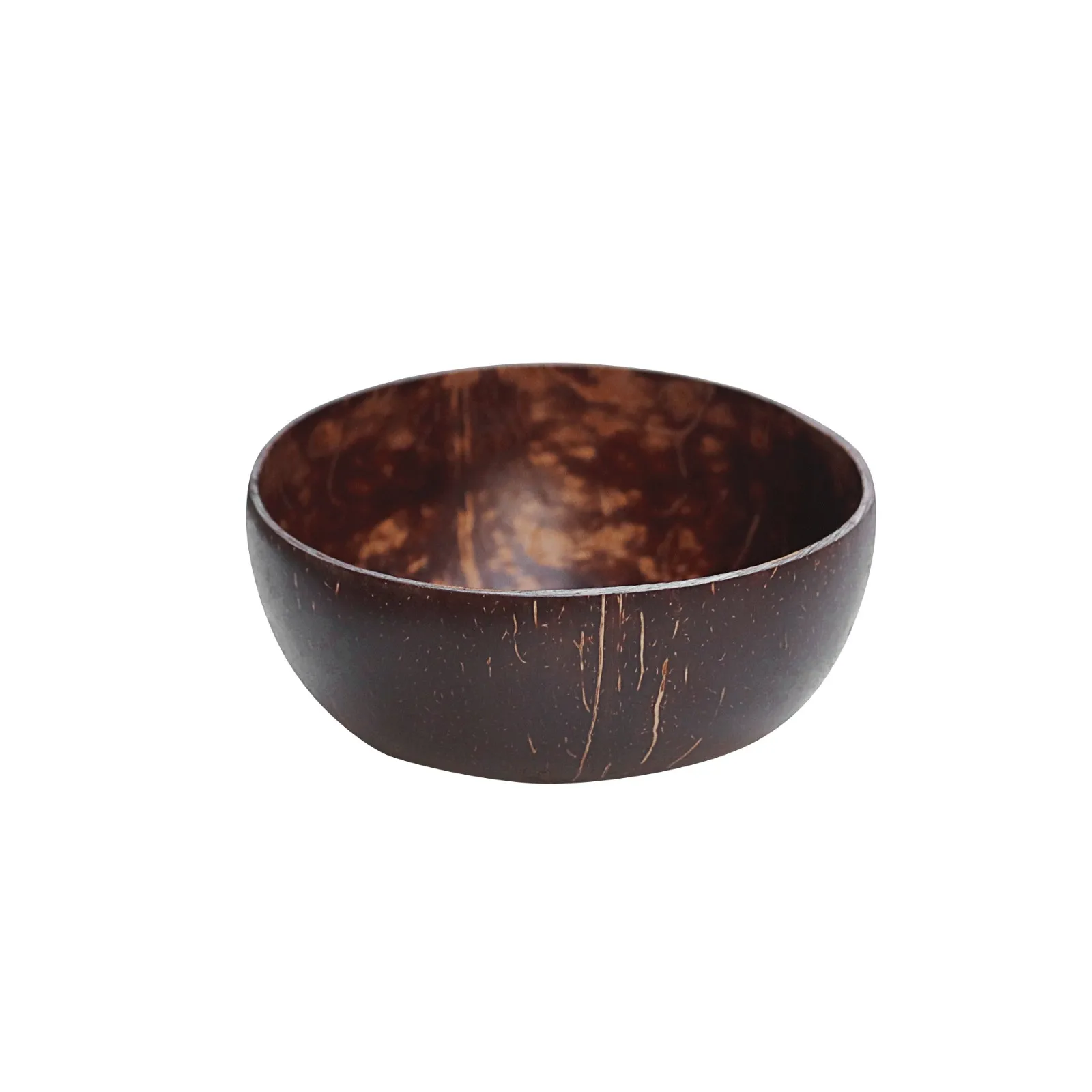 Natural Wooden Bowl Coconut Shell Bowl Reusable Large Capability Bowl Party Tableware Home Storage Bowl Kitchen Supplies