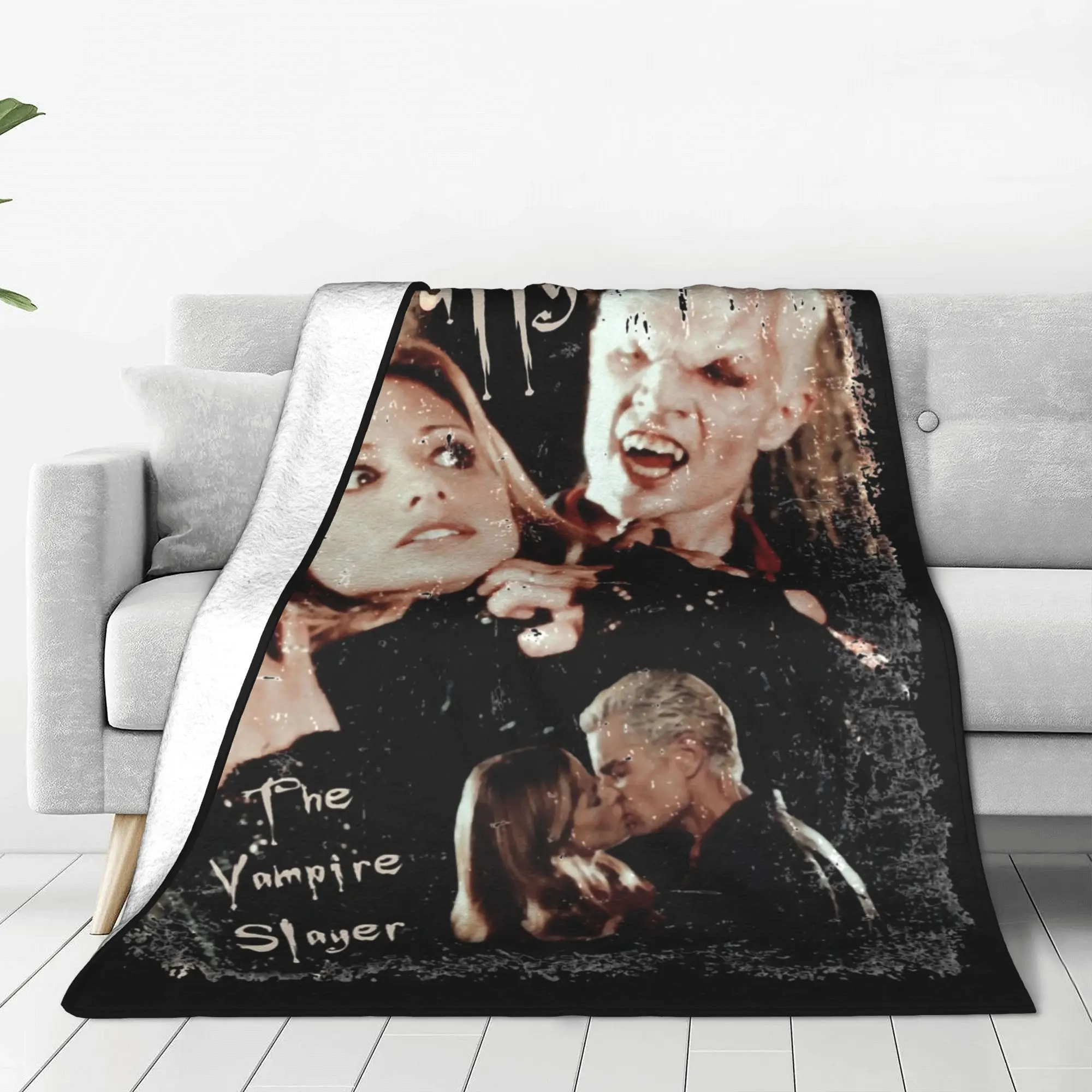 Buffys The Vampires Slayers Spike Blanket Fleece Textile Decor Portable Thin Throw Blanket for Bedding Couch Plush Thin Quilt