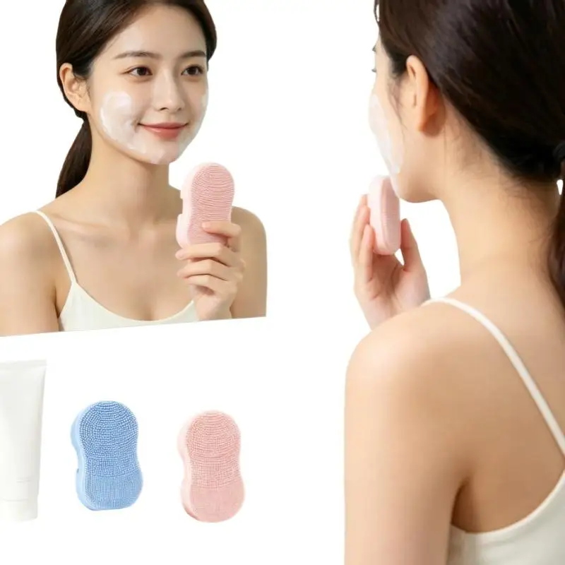 1 Stück Silikon-Gesichtsreinigungsbürste mit feinen Borsten und sanfter Peelingwirkung, ideal für die tägliche Gesichtspflege und die tägliche Gesichtsreinigung. – Detail 8