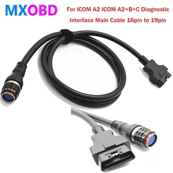For BMW ICOM A2 ICOM A2+B+C Diagnostic Interface Main Cable 16pin To 19pin Car Connector Cable A2 Testing Connect Car Cable