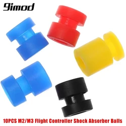 10pcs M2/M3 RC sfere ammortizzatore in gomma per F3 F4 F7 Controller di volo FPV Quadcopter Anti vibrazione Soft Mount Ball