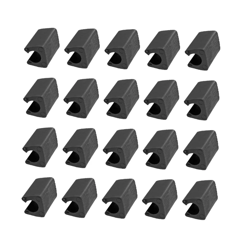 20/40pcs lastic Chair Foot UShaped Floor Glides Tubing Caps Cover Foot Pad Rectangle Shaped Non-Slip Chair Leg Tips Drosphip