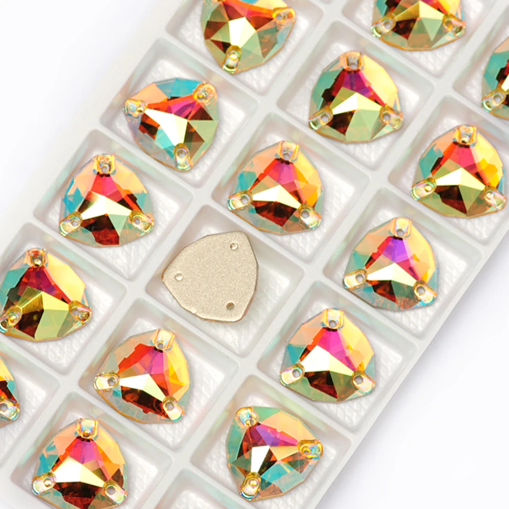 YANRUO 3272 Trilliant Colors AB Alle Größen zum Aufnähen von Strasssteinen, bunte Glas-Gymnastik-Rhythmische Kleidungsdekoration – Detail 13