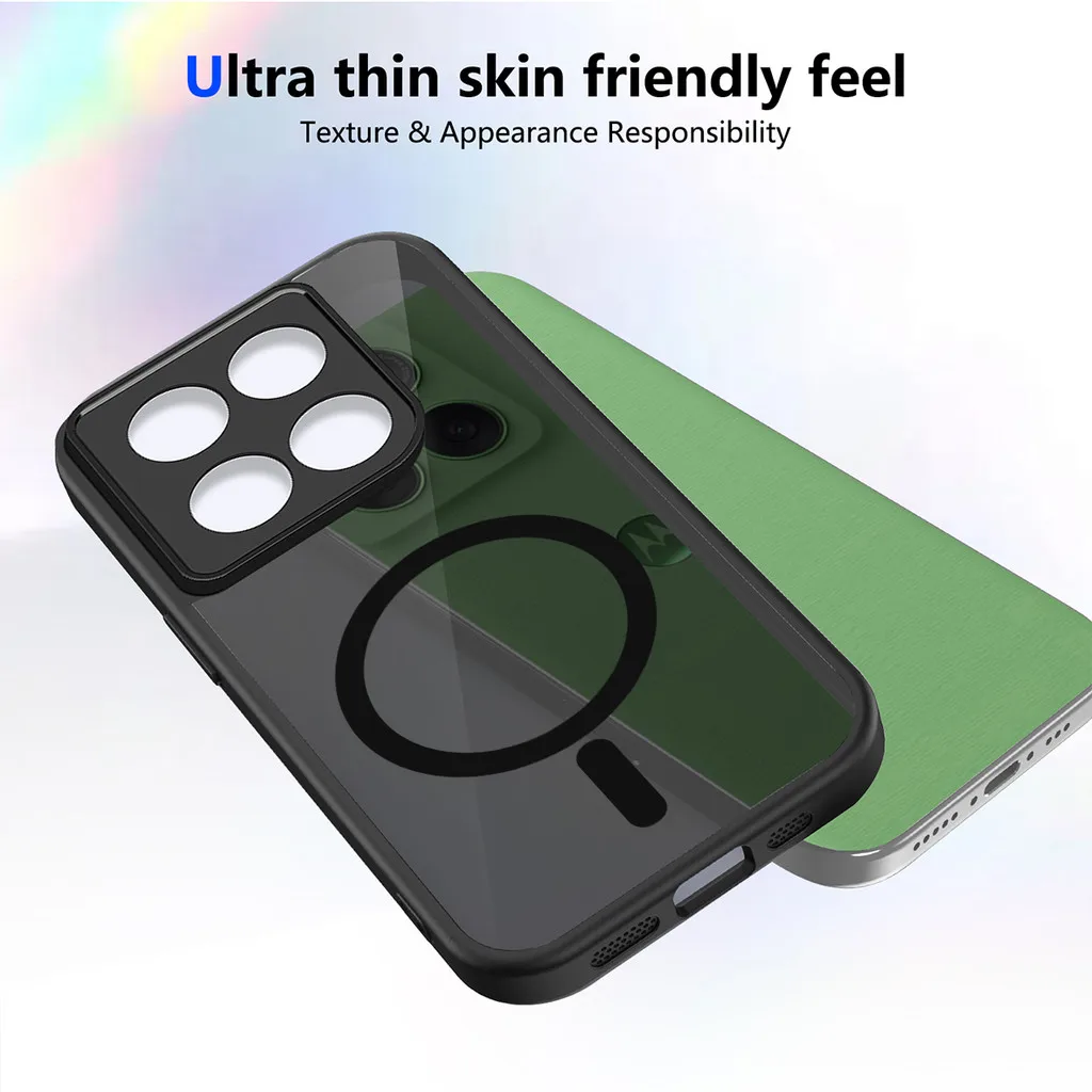Matte magnetische Hülle für Motorola Edge 70 40 Neo 50 60 Pro 60S Fusion G67 G57 Power G56 G86 G Stylus5G 2025 Wireless Charge Cover