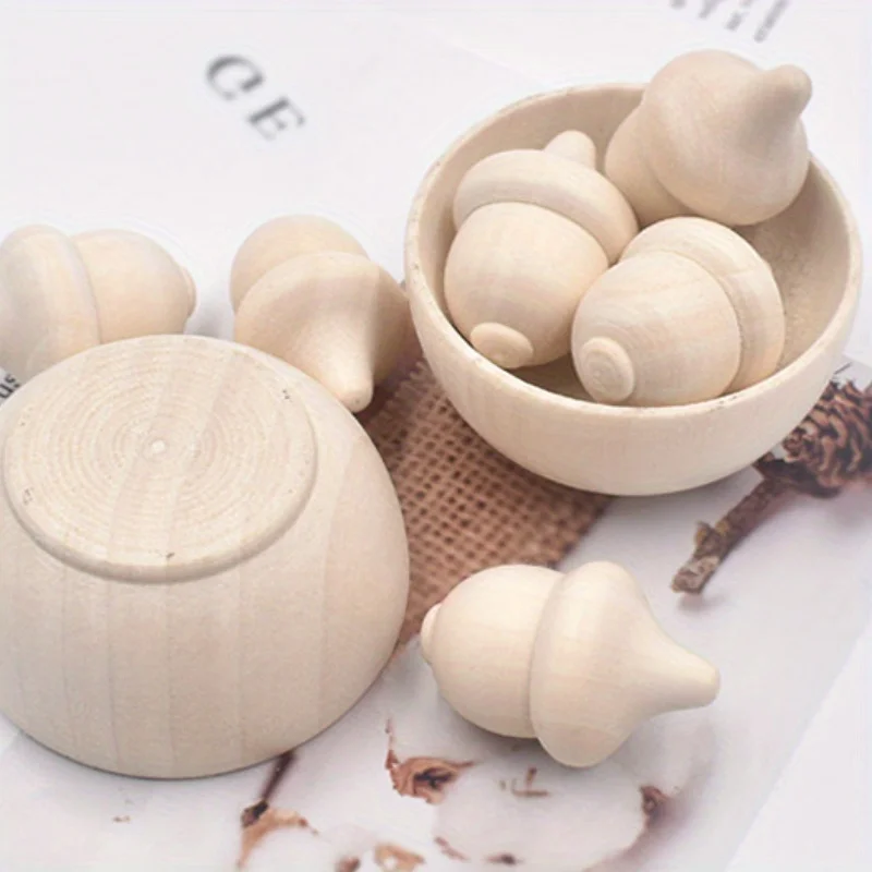 3 قطع/الحزمة من الأطباق الخشبية والجوزن - إكسسوارات صنع الديكور والمجوهرات للحرف اليدوية #1