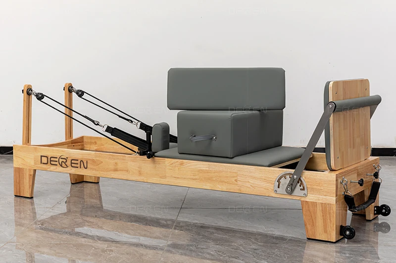 

Multi-function Adjustable Wooden Home Gym Professional Yoga Training Bed Exercise Stretch Equipment Fitness Pilates Reformer
