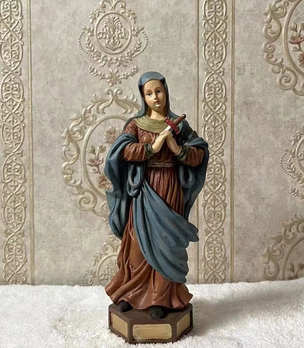 Resin Gift Old Version Jesus Painful Mother Home Decoration Ornament Retro Figures Statue Decorative Room Decoration Accessories