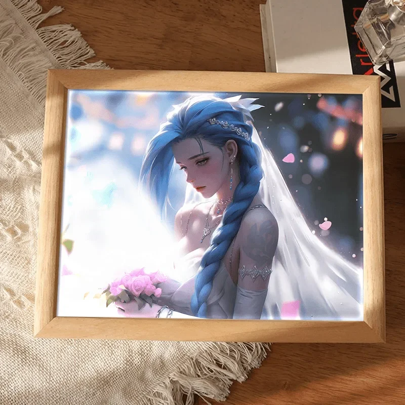 League of Legends Light Decorative Painting Desktop Decoration Jinx Night Light Creative Photo Frame Set Collection Gift