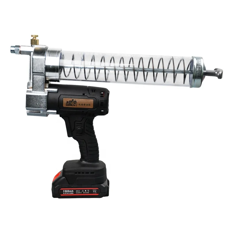 

Hot Sell Portable 24V 12000PSI Electric Cordless Lithium Battery Grease Filling Oil Gun And Lubrication Accessory Kit