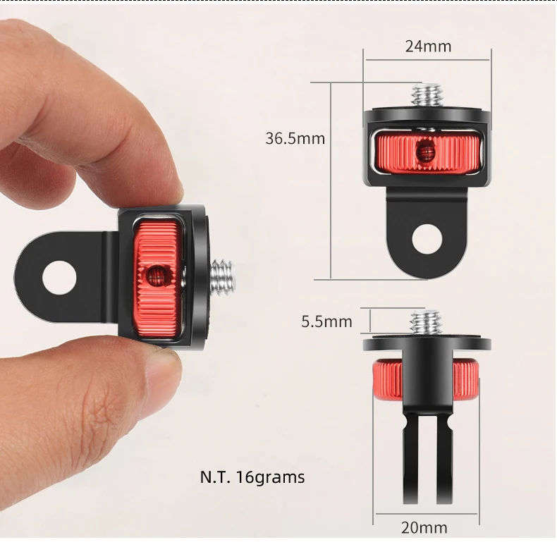 Front Licht Ständer Rack Fahrrad Gabel Halterung CNC-gefräste Kamera Halter Passt Gopro Schnittstelle Brompton MTB Faltrad Zubehör – Detail 17
