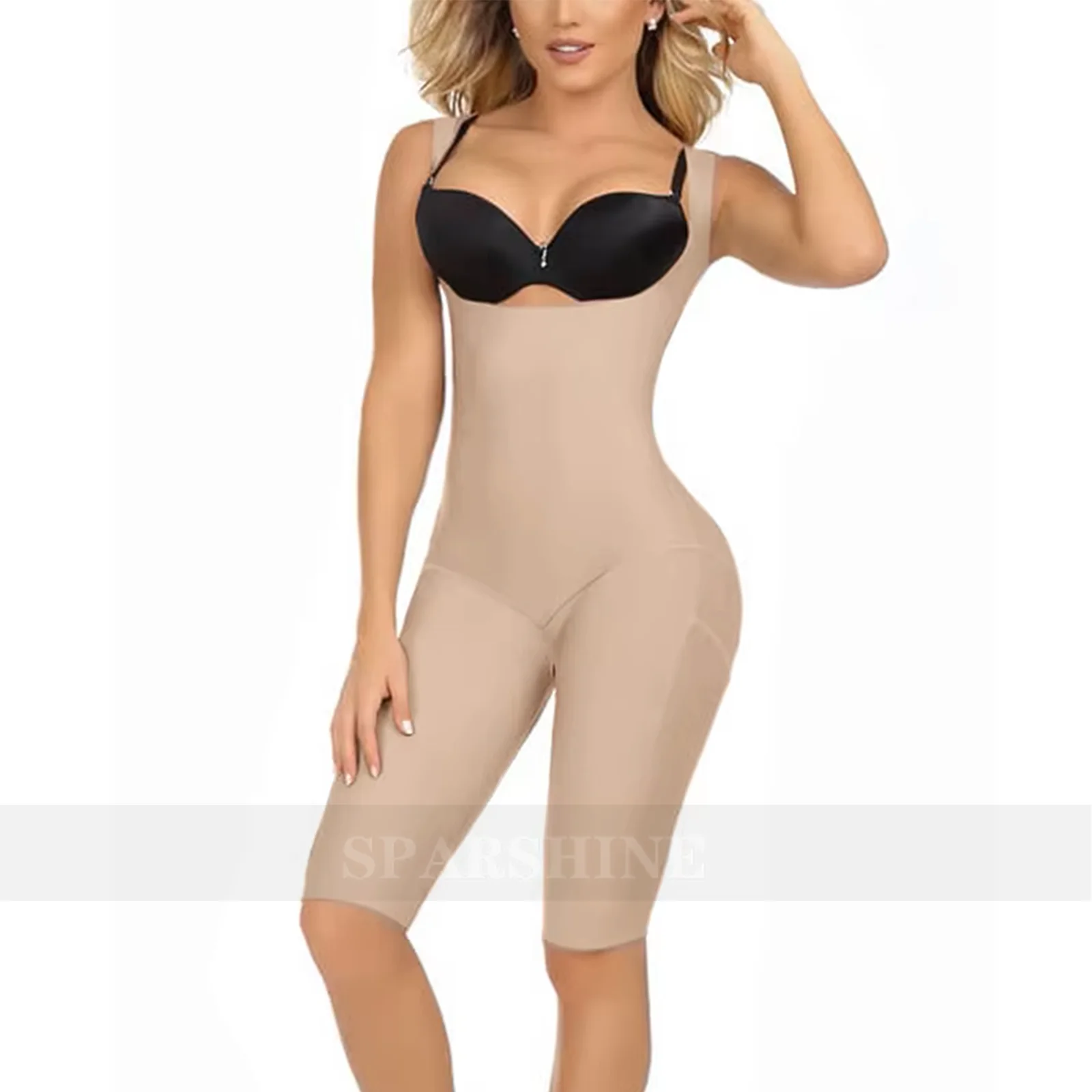 Fajas Bodysuit Seamless Shapewear Slimming One-Piece Tight Butt Lifter Shaper Underwear Women\'s Corset Knee length Shorts 2025