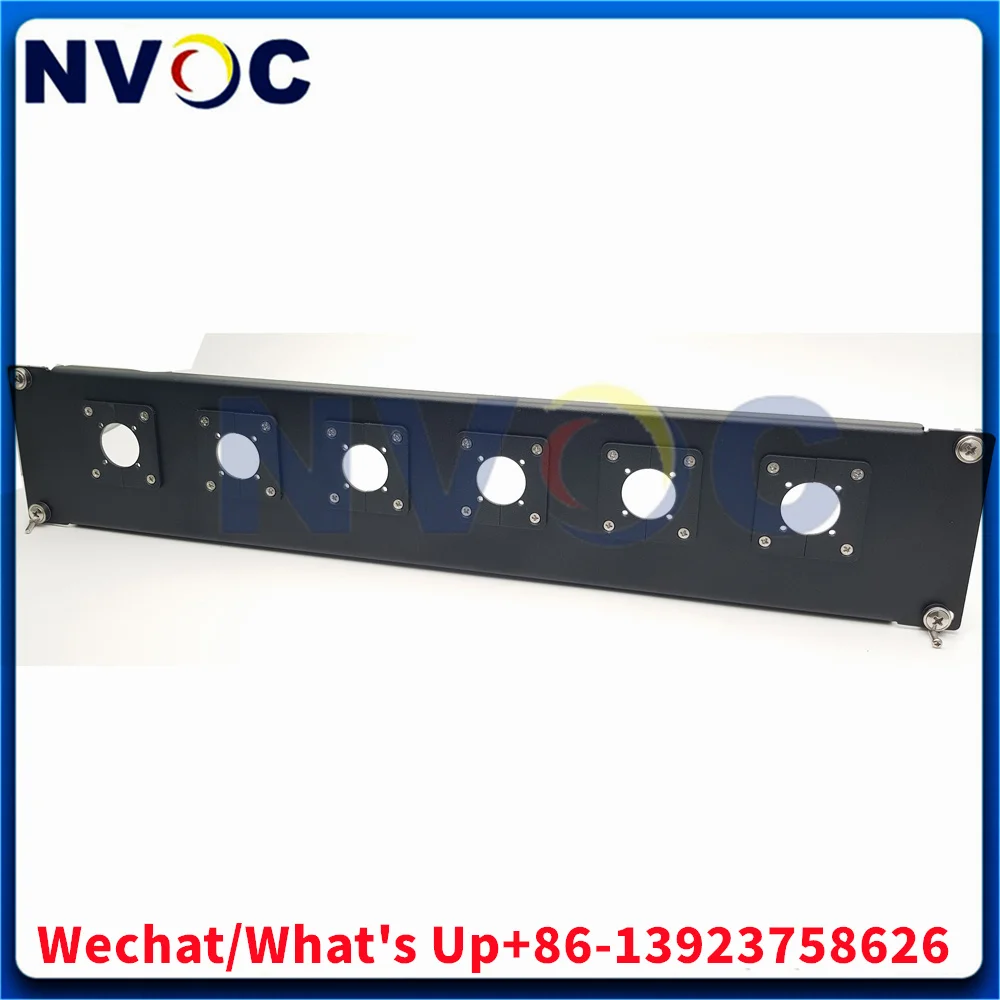 19Inch 6Hole Patch Panel For 3K 93C FXW-3KGP 3KGS(EDW) Fixed Socket/FXW 3KGP 6Port Fixed Plug Hybrid Fiber Connector Assemblies