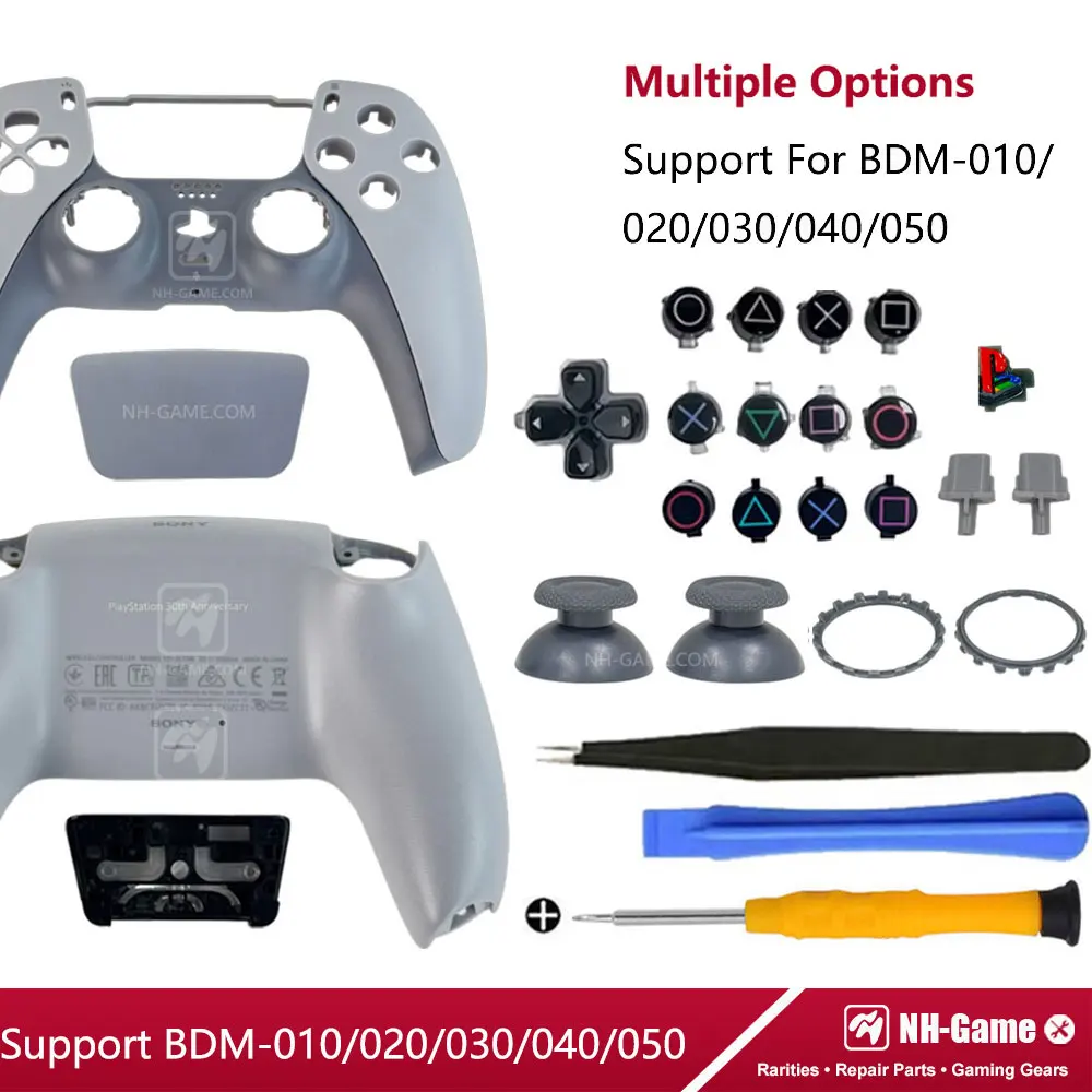 For PS5 Controller Shell Limited 30th Anniversary Housing Case BDM-010/020/030/040/050 Front Back Touchpad Cover 3D Cap Buttons