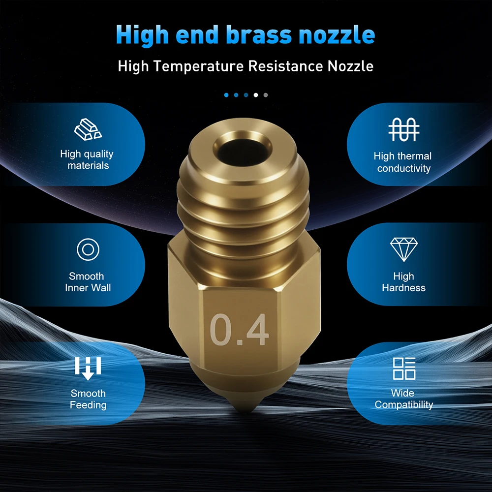 Für Creality Ender 5 Max Düse Messing Gehärteter Stahl Düsen 0,4mm 0,6mm 0,8mm Für Ender-5 Max 3D-Drucker Zubehör – Detail 4