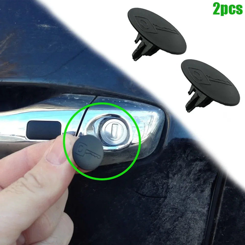 2Pcs﻿ For Mercedes-Benz A/B/C/G/E/M/S/V/GLE Class Some Models Car Door Handle Rear Tailgate Trunk KeyHole Cap Plug A2107660056