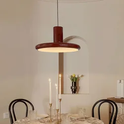 Modern Red White Metal Pendant Lamp E27 Bulb Dining Room Kitchen Bar Lighting Fixtures Bedroom Cord Adjustable Drop Shipping