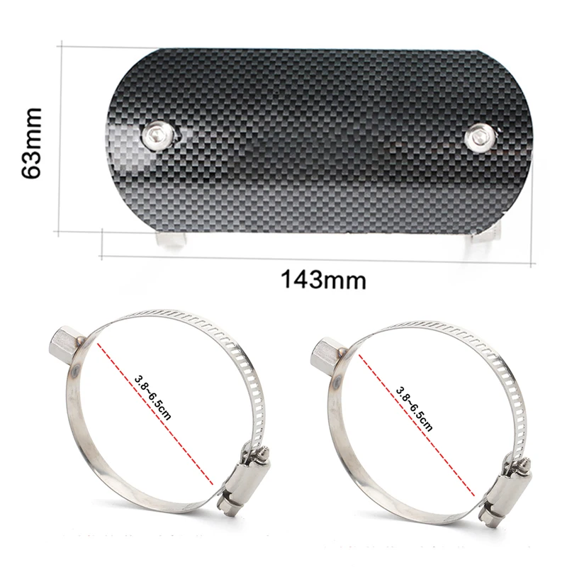 Universal Motorcycle Exhaust Pipe Heat Shield Cover Heat Insulation Anti-Scald Muffler Protector For Z900 R3 FZ6N NC700 Z250 R25