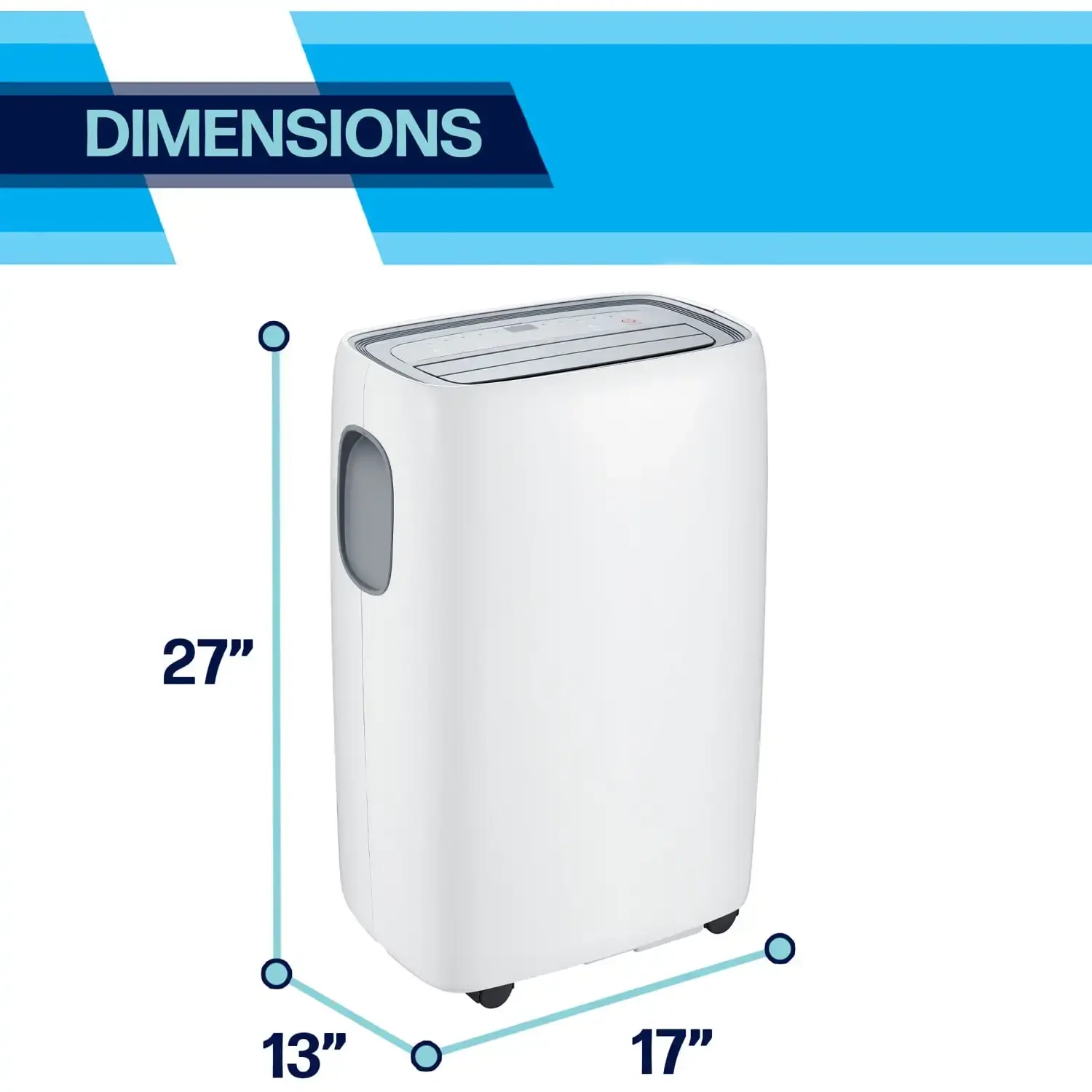 6,000 BTU (BTU Ashrae) tragbare Klimaanlage, bis zu Quadratfuß, 2 ap10000a