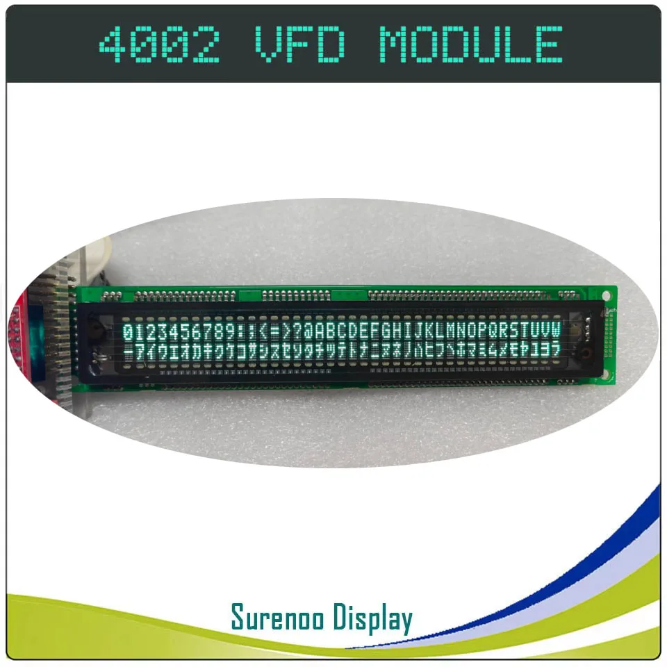 40X2 402 Parallel VFD Display Screen Panel 40T202DA1J Compatible with 4002 Standard LCD Module
