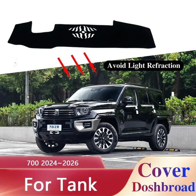 

Dashboard Cover For Tank 700 2024~2026 2025 Car Dash Board Anti-UV Sun Shades Non-slip Cushion Parts Accessories
