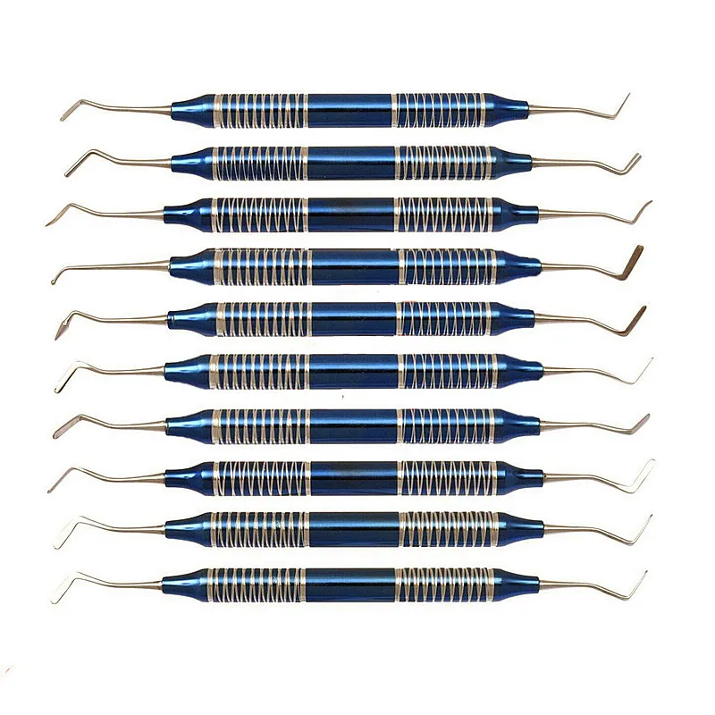 

10 piece Composite Dental Composite Filling Tool Instrument Filler Spatula Amalgam Plastic Double Ends Stainless Steel Oral Care