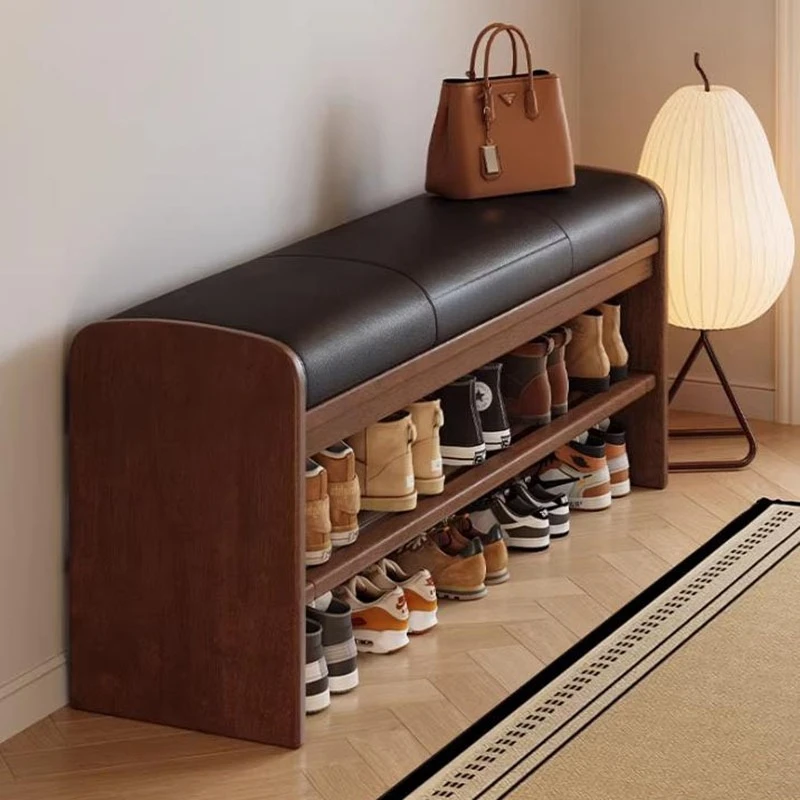 Space Saving Display Shoe Changing Stool Bedroom Designer Modern Storage Shoe Bench Narrow Vertical Muebles Home Furniture