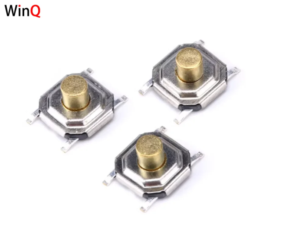 Interruptor táctil, montaje en superficie de 4 pines, 4*4*1,5/3 mm, resistente al agua, interruptor de botón.